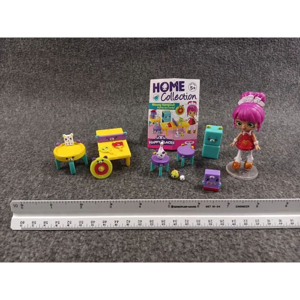 Shopkins Home Collection Happy Places Mousy Hangout Lot Of 14 Queenie Hearts